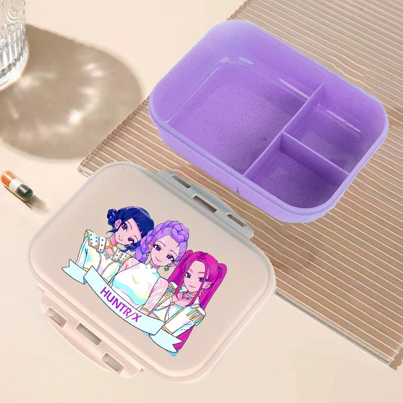 🍱 Boîte à Lunch Kpop Demon Hunters – Bento Kawaii Grande Capacité