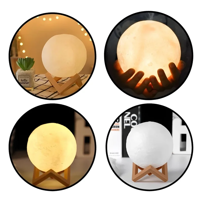 Lampe Livre LED – Lune et Galaxie, Lumière de Nuit pour Enfants, Filles et Garçons, Cadeau d’Anniversaire, Décoration de Chambre