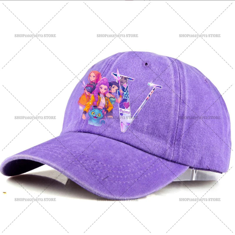 🧢 Casquette Kpop Demon Hunter – Lettre A-Z | Style Rétro & Tendance  Casquette ajustable unisexe – Mode été, accessoire indispensable du moment