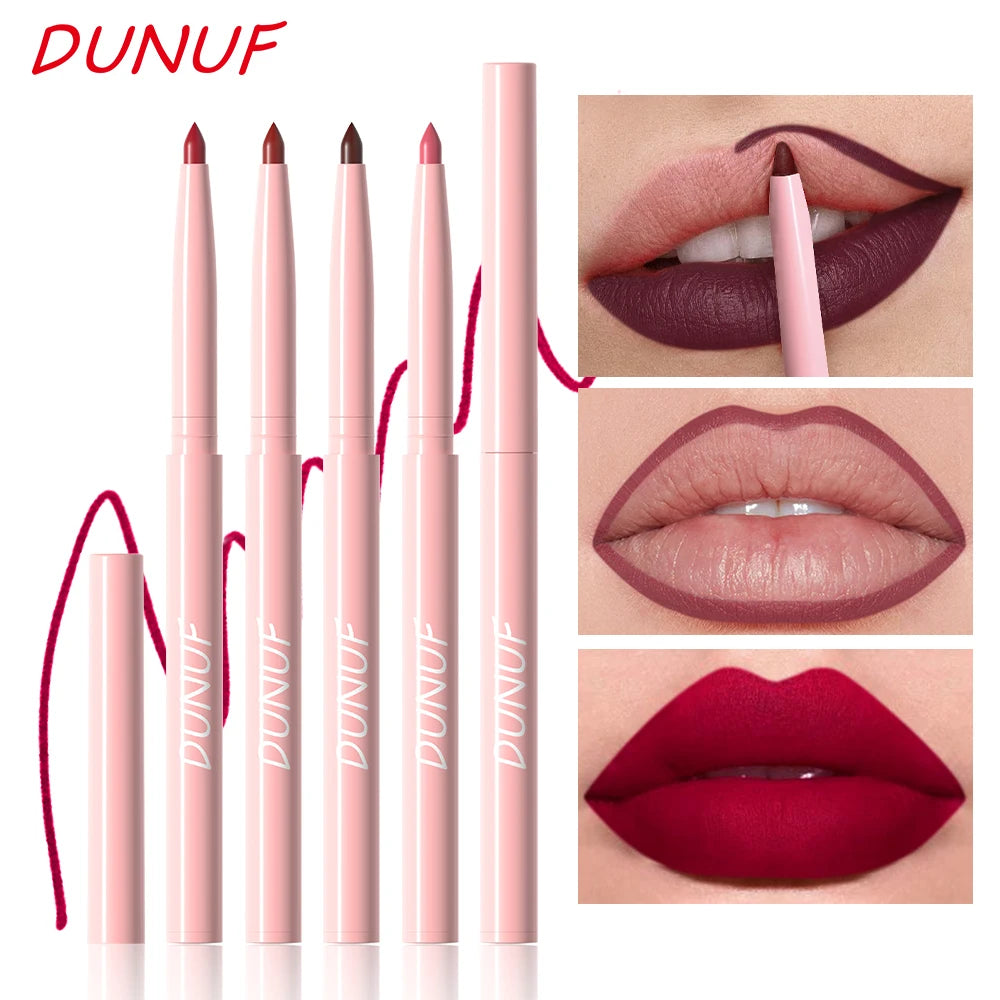Set 6 Crayons à Lèvres – Longue Tenue, Waterproof, Anti-Transpiration, Couleur Intense et Non Décolorante, Maquillage Lèvres Facile à Appliquer