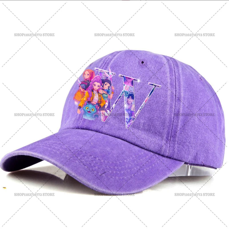 🧢 Casquette Kpop Demon Hunter – Lettre A-Z | Style Rétro & Tendance  Casquette ajustable unisexe – Mode été, accessoire indispensable du moment