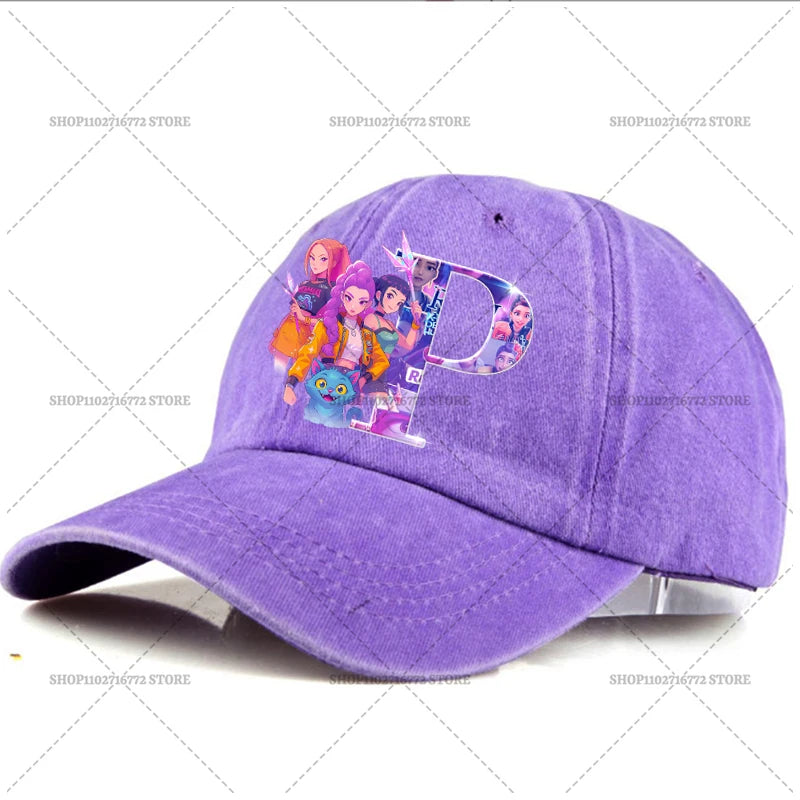 🧢 Casquette Kpop Demon Hunter – Lettre A-Z | Style Rétro & Tendance  Casquette ajustable unisexe – Mode été, accessoire indispensable du moment