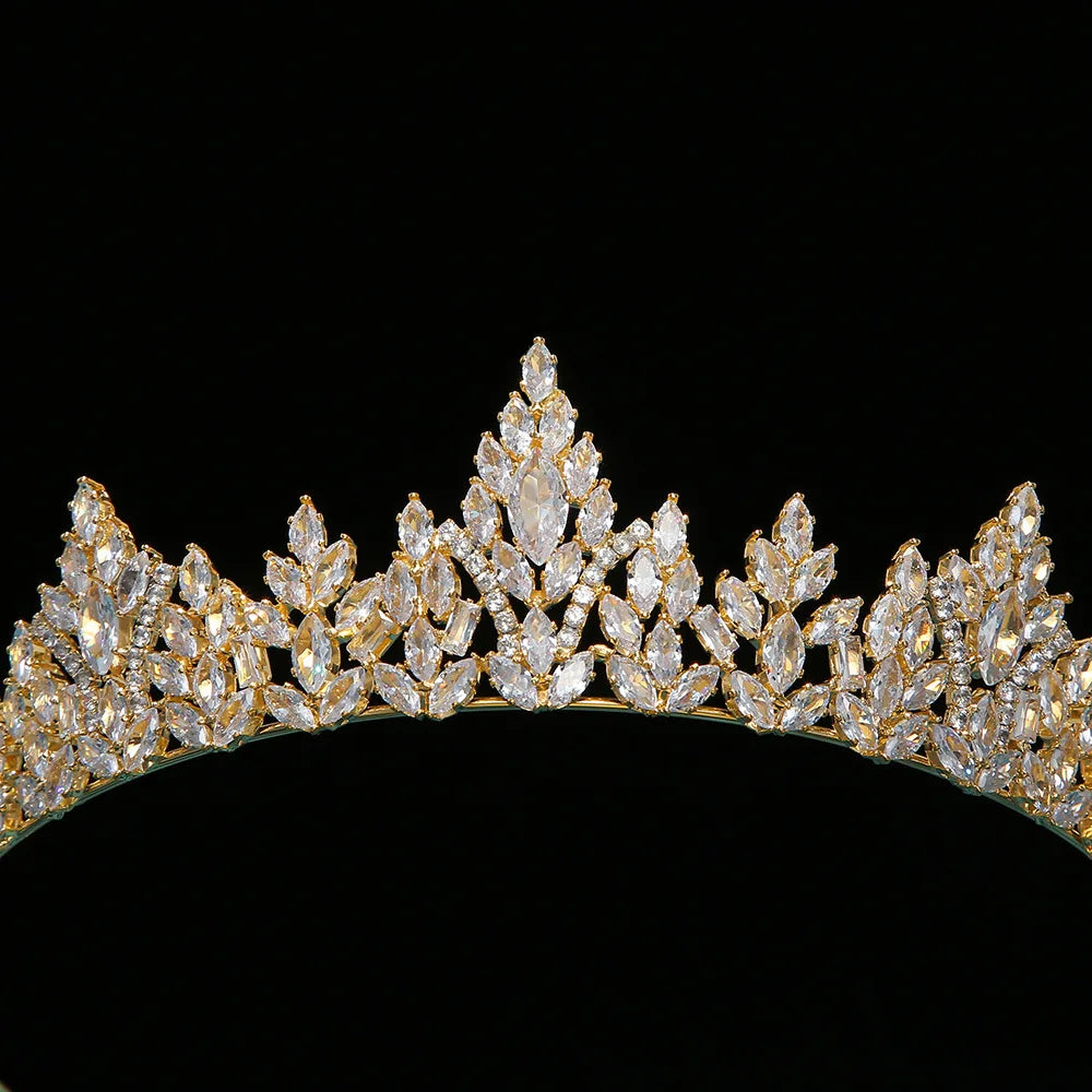Couronne de Mariée Princesse en Zircon – Diadème de Luxe pour Femme 👰✨