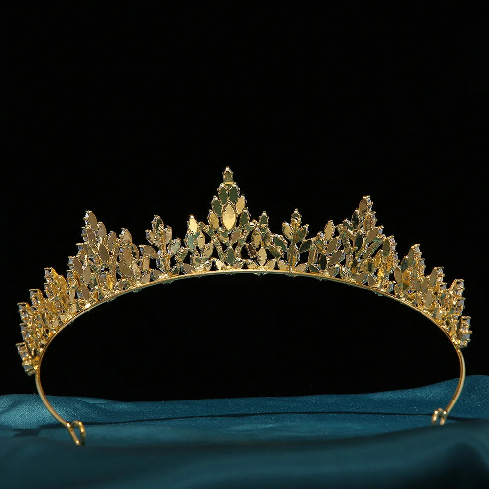 Couronne de Mariée Princesse en Zircon – Diadème de Luxe pour Femme 👰✨