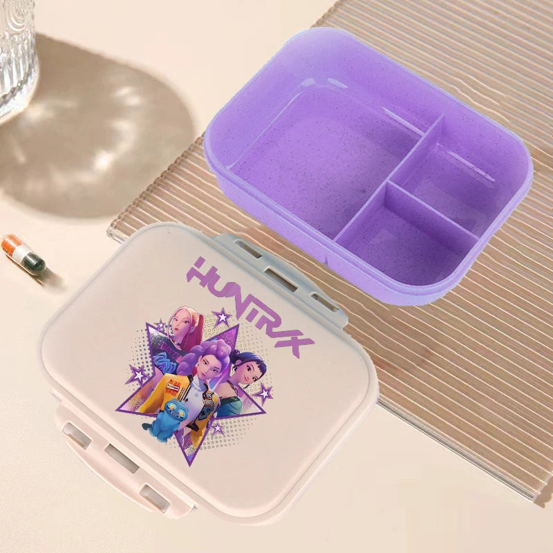 🍱 Boîte à Lunch Kpop Demon Hunters – Bento Kawaii Grande Capacité