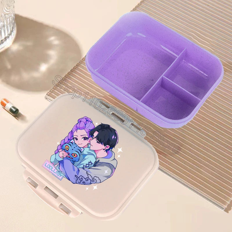 🍱 Boîte à Lunch Kpop Demon Hunters – Bento Kawaii Grande Capacité