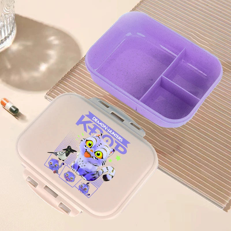 🍱 Boîte à Lunch Kpop Demon Hunters – Bento Kawaii Grande Capacité