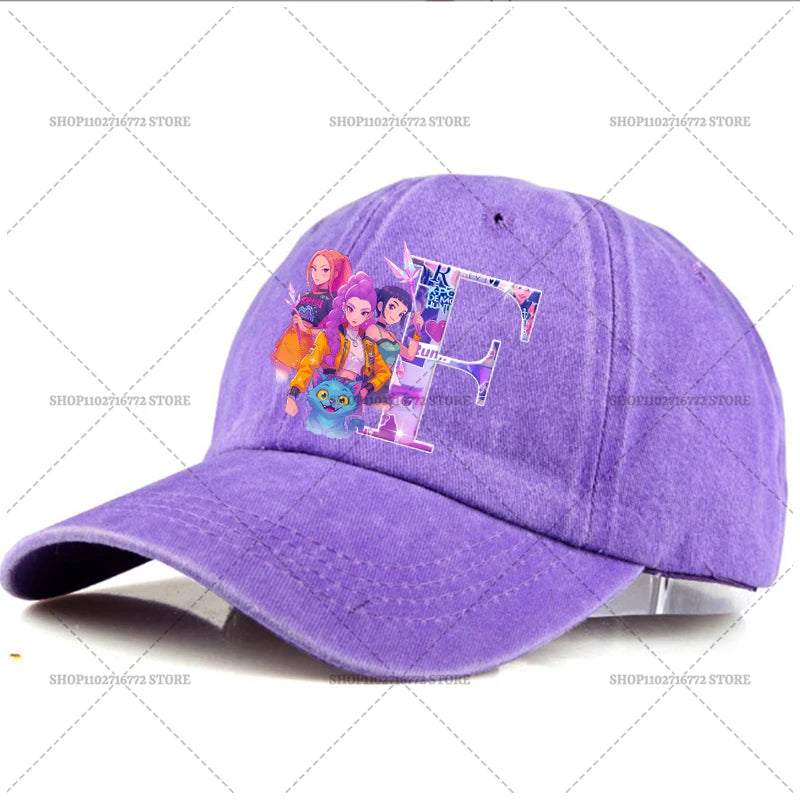 🧢 Casquette Kpop Demon Hunter – Lettre A-Z | Style Rétro & Tendance  Casquette ajustable unisexe – Mode été, accessoire indispensable du moment